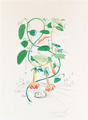 SALVADOR DALÍ Two prints from Flora Dalinea.